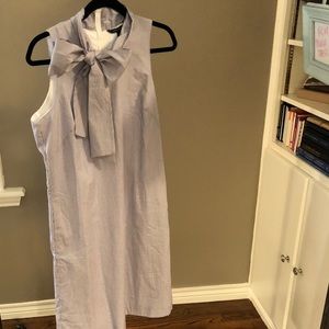 Banana Republic Blue & White Bow Dress Size 10 NWT